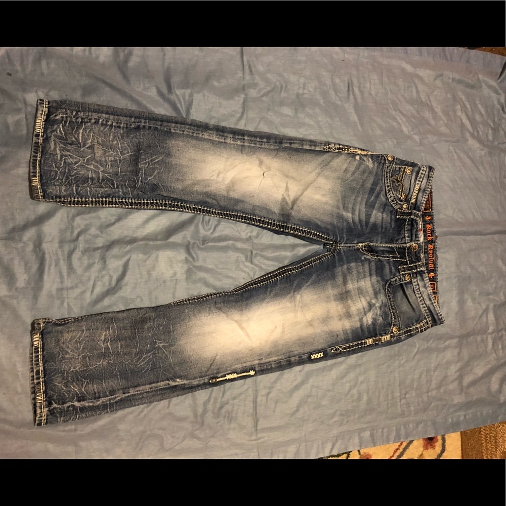 Rock revival awesome men’s jeans size 33 boot